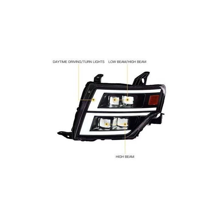 OPTIQUE DE PHARE LEDS MITSUBISHI PAJERO IV (09-21)