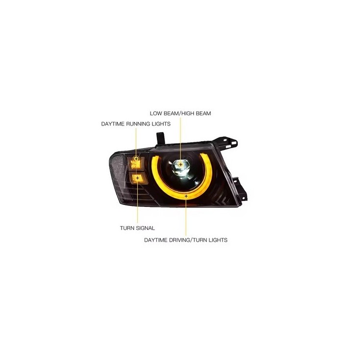 OPTIQUE DE PHARE LEDS MITSUBISHI PAJERO III (00-12)