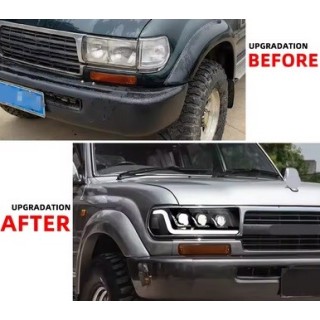 OPTIQUE DE PHARE LEDS TOYOTA LANDCRUISER 80 (90-98)