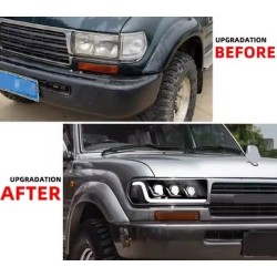 OPTIQUE DE PHARE LEDS TOYOTA LANDCRUISER 80 (90-98)