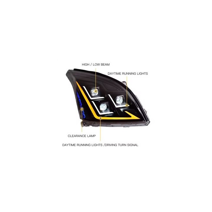 OPTIQUE DE PHARE LEDS TOYOTA LANDCRUISER 120 (98-07)