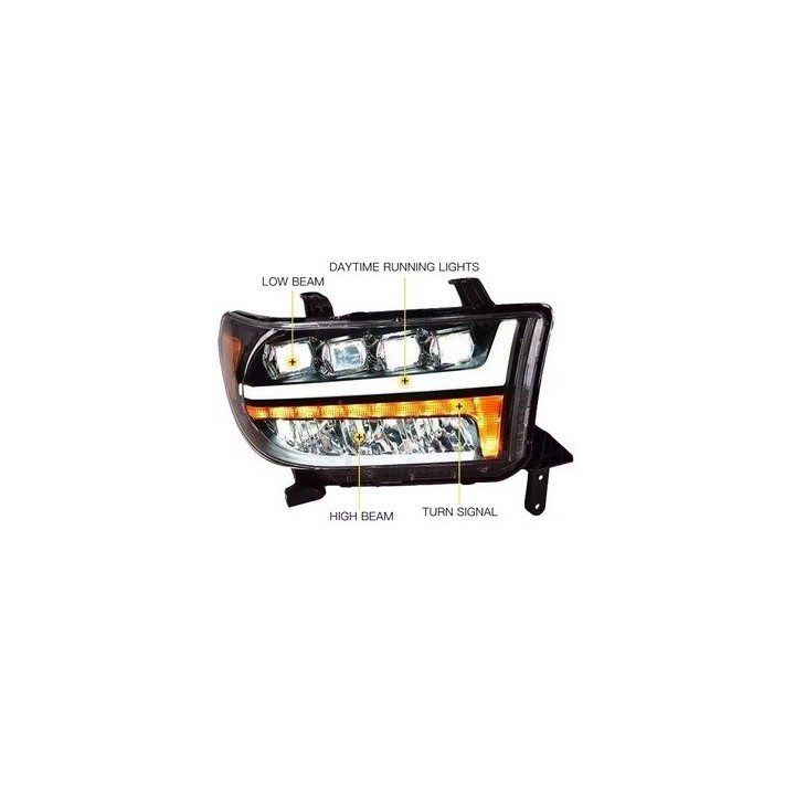 OPTIQUE DE PHARE LEDS TOYOTA TUNDRA 2 (07-13)
