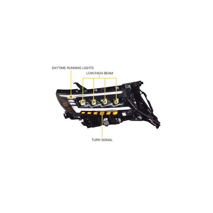 OPTIQUE DE PHARE LEDS TOYOTA LANDCRUISER 150 (18-21)