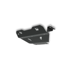 Blindage radiateur acier zingué noir D6 Nissan Navara D40 (05-15)