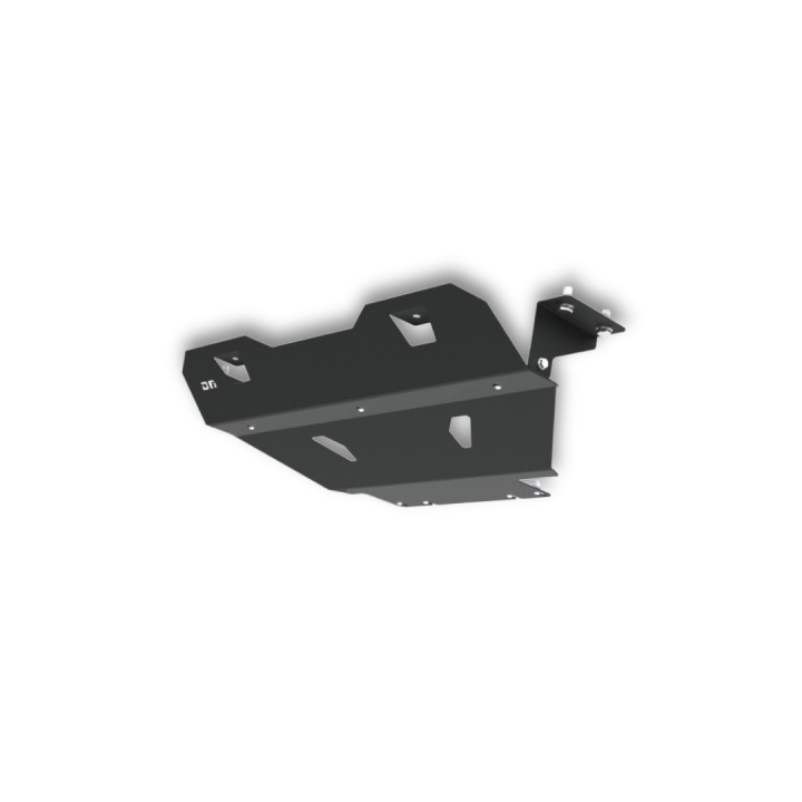 Protection radiateur acier zingué noir D6 Nissan Navara D40
