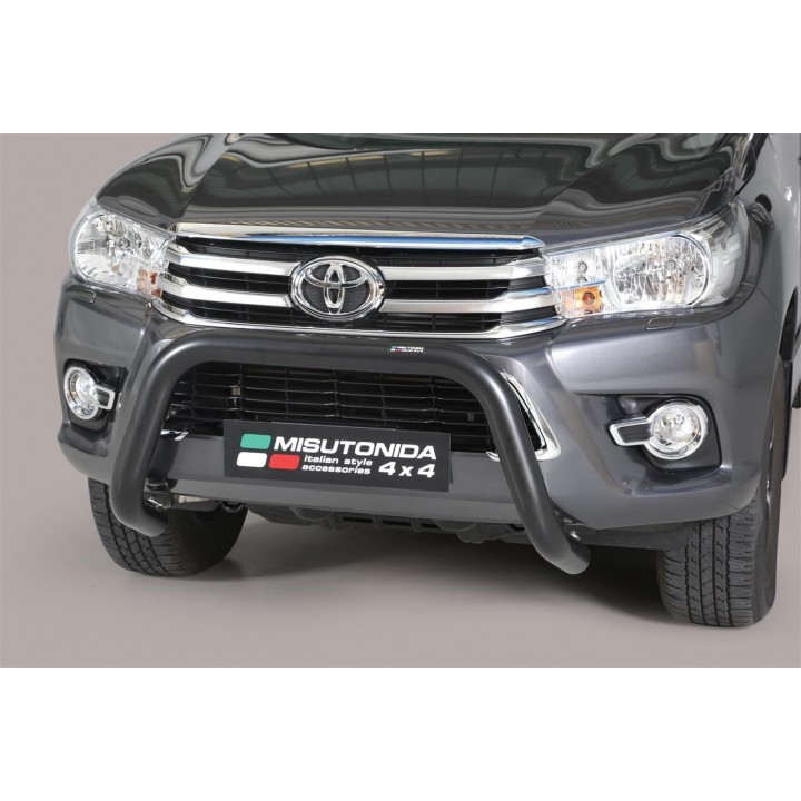 Super Bar INOX/NOIR MISUTONIDA Ø76 Toyota Hilux 8 Revo (15-)