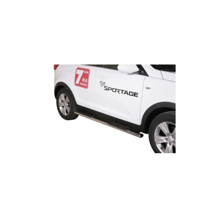 Marche-pieds ovale Ø76 inox Kia Sportage 3 (10-15)