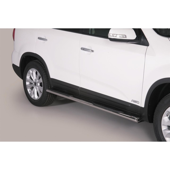 Marche-pieds ovale Ø76 inox Kia sorento 2 (13-14)