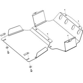 Protection avant acier Kia Sorento 1 (02-06)
