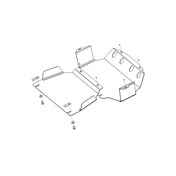 Protection avant acier Kia Sorento 1 (02-06)