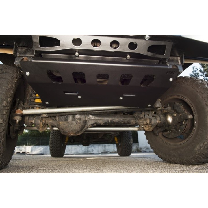 Protection avant acier zingué noir D6 Defender