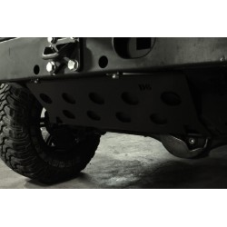 Blindage reservoir acier zingué noir D6 Defender 90