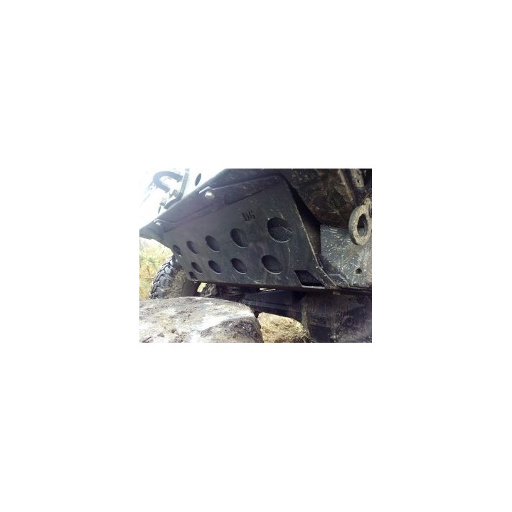 Protection reservoir acier zingué noir D6 Defender 90