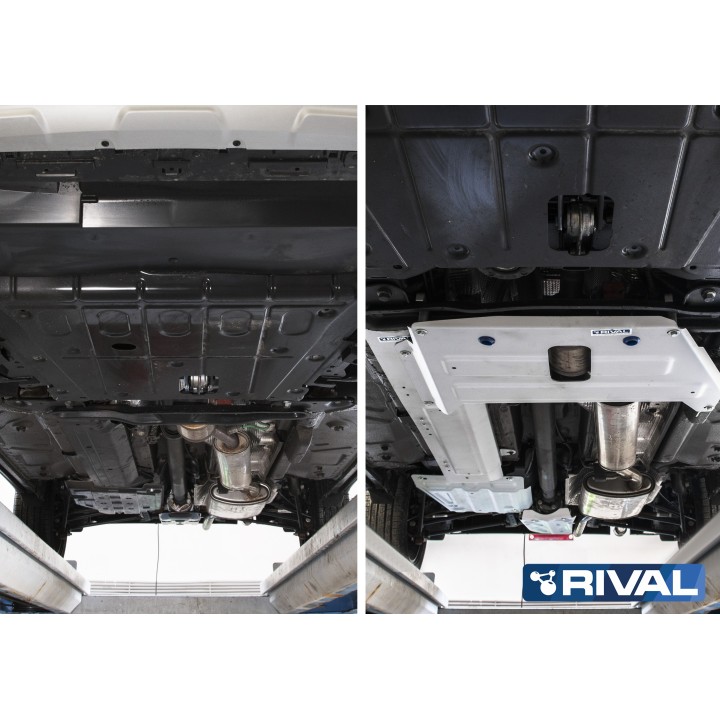 Plaque de protection tuyaux carbur. Rival Dacia duster I&II