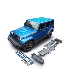 Plaque de protection reservoir de carburant Rival Jeep JK 2P (07-17)