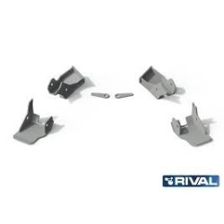 Plaque de protection tirants de pont AV/ARR Rival Jeep JL  (18-)