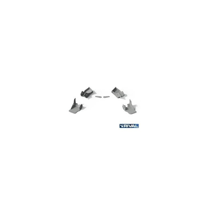 Plaque de protection tirants de pont AV/ARR Rival Jeep JL  (18-)