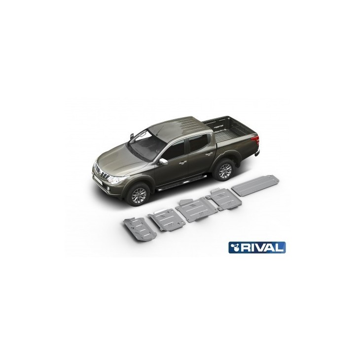 Kit de 5 plaques de protection Rival Mitsubishi L200 (15-)