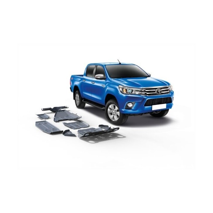 Kit de 7 plaques de protection Toyota Hilux Revo (15-)
