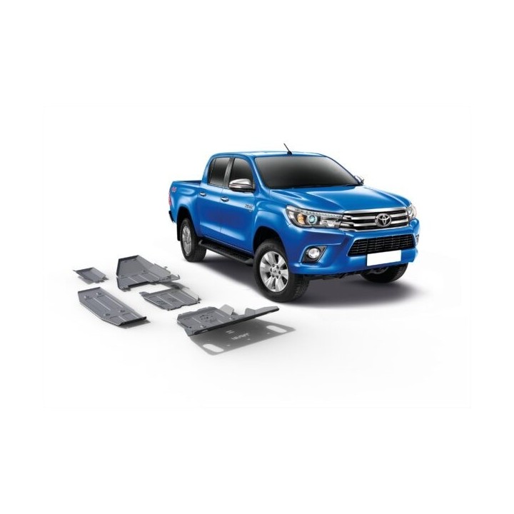 Kit de 4 plaques de protection Toyota Hilux Revo (15-)