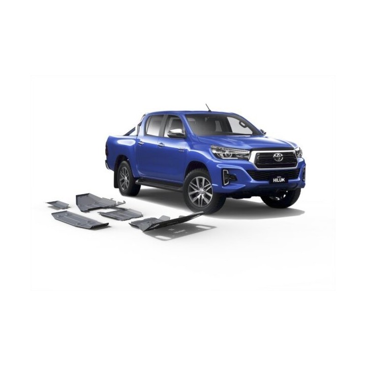 Kit de 4 plaques de protection Toyota Hilux Revo (15-)
