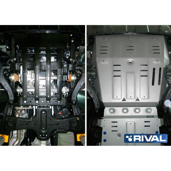 Plaque de protection moteur + radiateur VW Amarok (10-16)