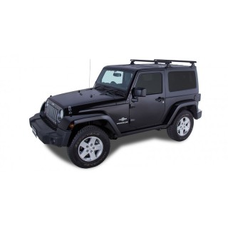 Barre de toit HEAVY DUTY (x2) RHINO-RACK Jeep Wrangler JK 5P (07-11)