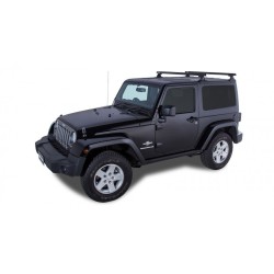 Barre de toit HEAVY DUTY (x2) RHINO-RACK Jeep Wrangler JK 3P (07-17)