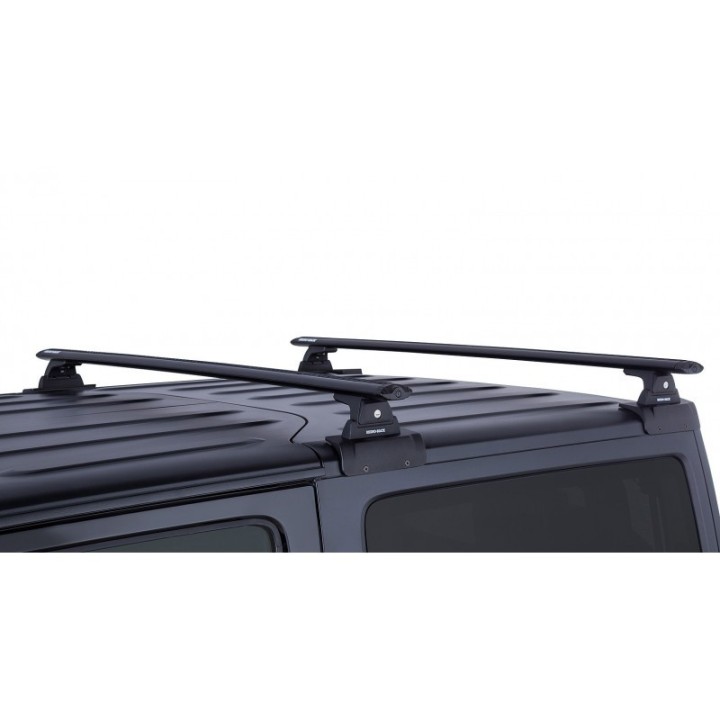 Barre de toit HEAVY DUTY (x2) RHINO-RACK Jeep Wrangler JK 3P (07-11)