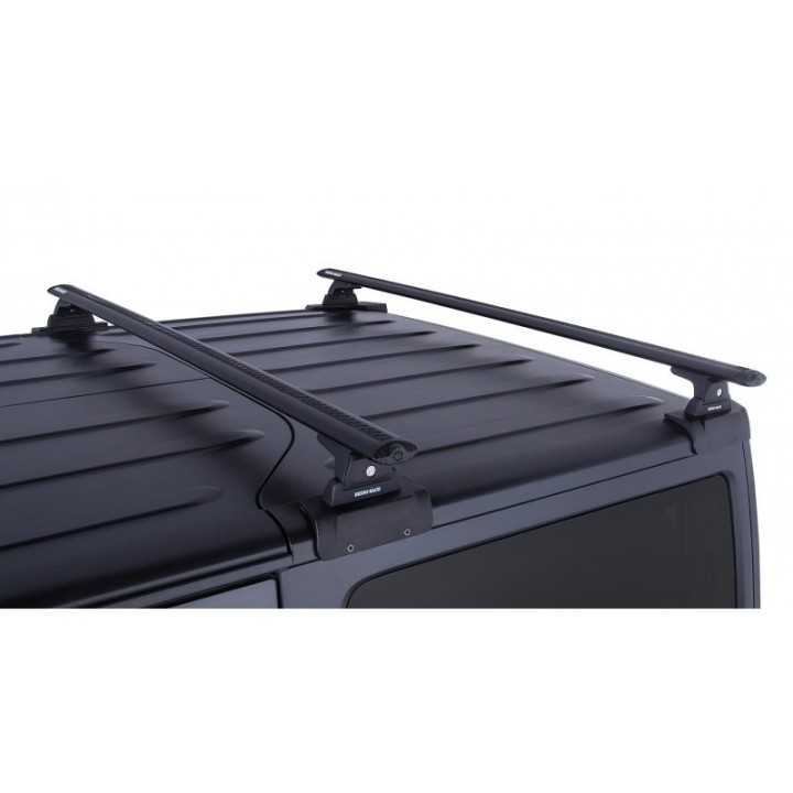 Barre de toit HEAVY DUTY (x2) RHINO-RACK Jeep Wrangler JK 3P (07-11)