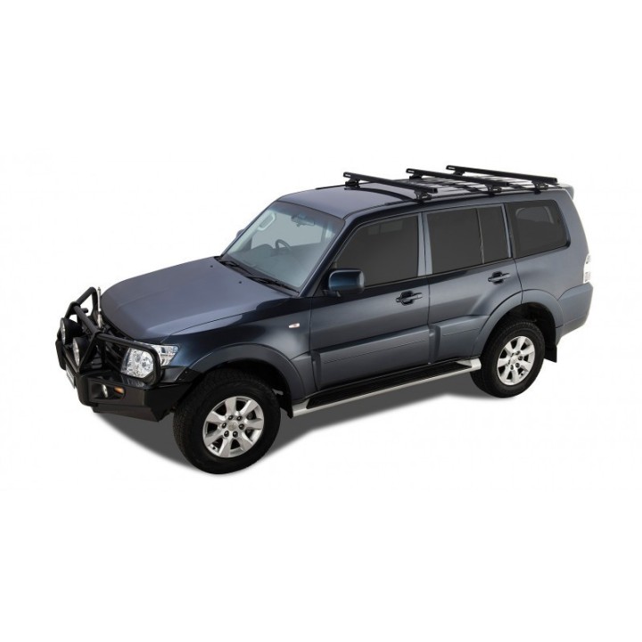 Barre de toit HEAVY DUTY CXB (x2) RHINO-RACK Mitsubishi Pajero 3 (00-07)