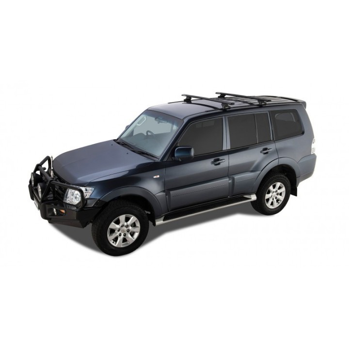 Barre de toit HEAVY DUTY RLTP (x2) RHINO-RACK Mitsubishi Pajero 3 (00-07)