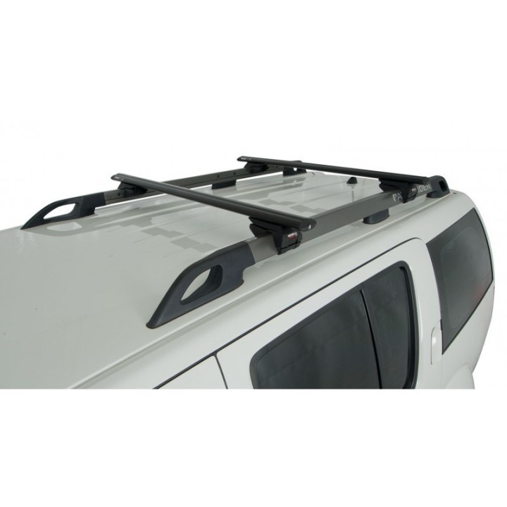 Barres de toit VORTEX SX (x2) RHINO-RACK Nissan Navara D40 (05-15)