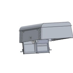 Hardtop aluminium 3 ouvrants AFN Defender 130