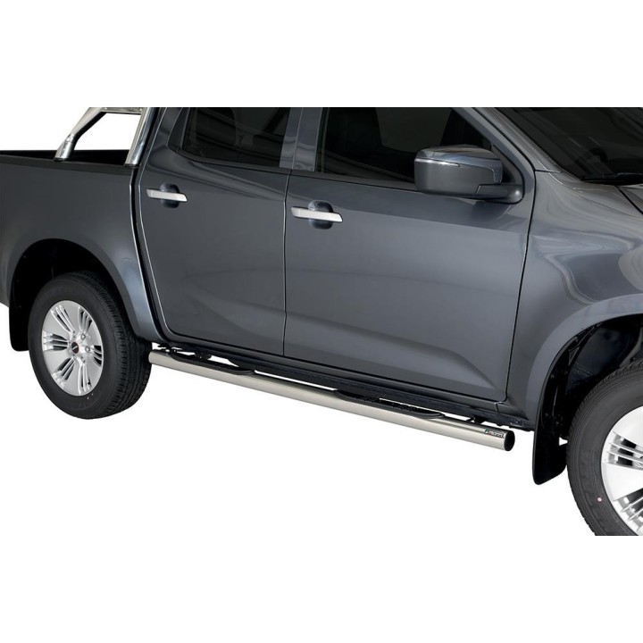 Marche-pieds Ø76 inox Isuzu D-MAX V N60 Crew Cab  (20-)