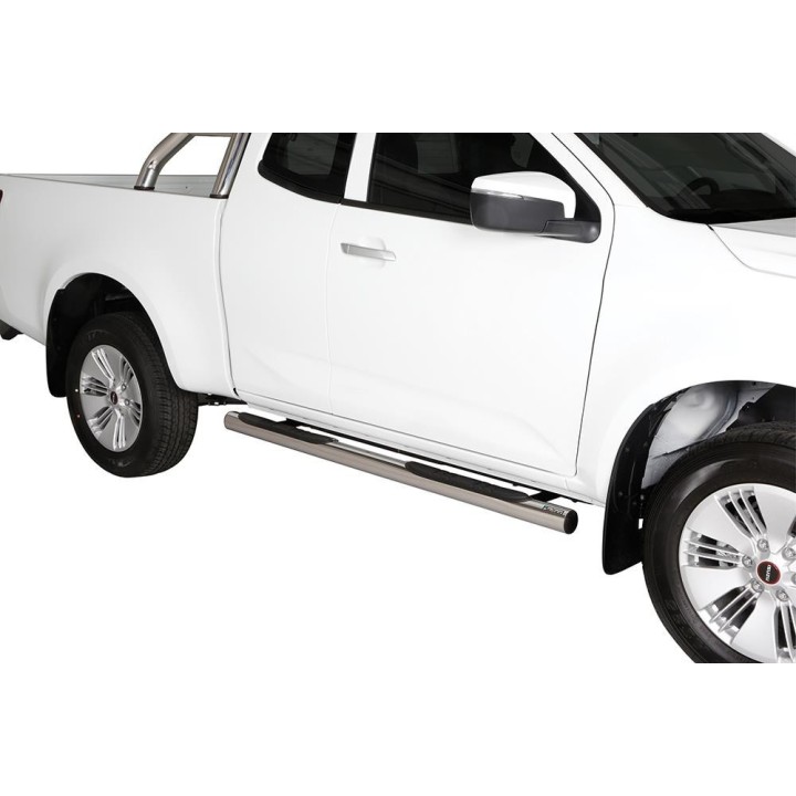Marche-pieds Ø76 inox Isuzu D-MAX V N60 Crew Cab  (20-)