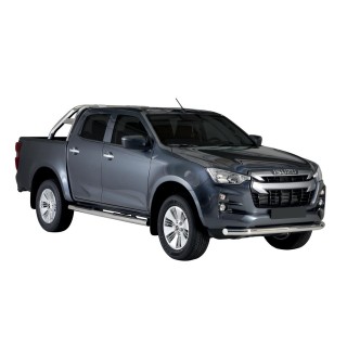 Marche-pieds Ø76 inox Isuzu D-MAX V N60 Crew Cab  (20-)