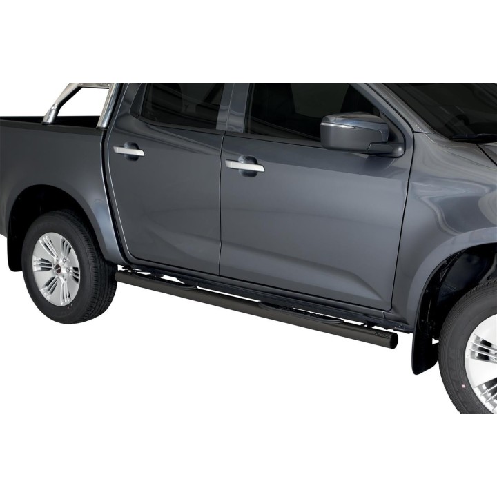 Marche-pieds Ø76 inox Isuzu D-MAX V N60 Crew Cab  (20-)