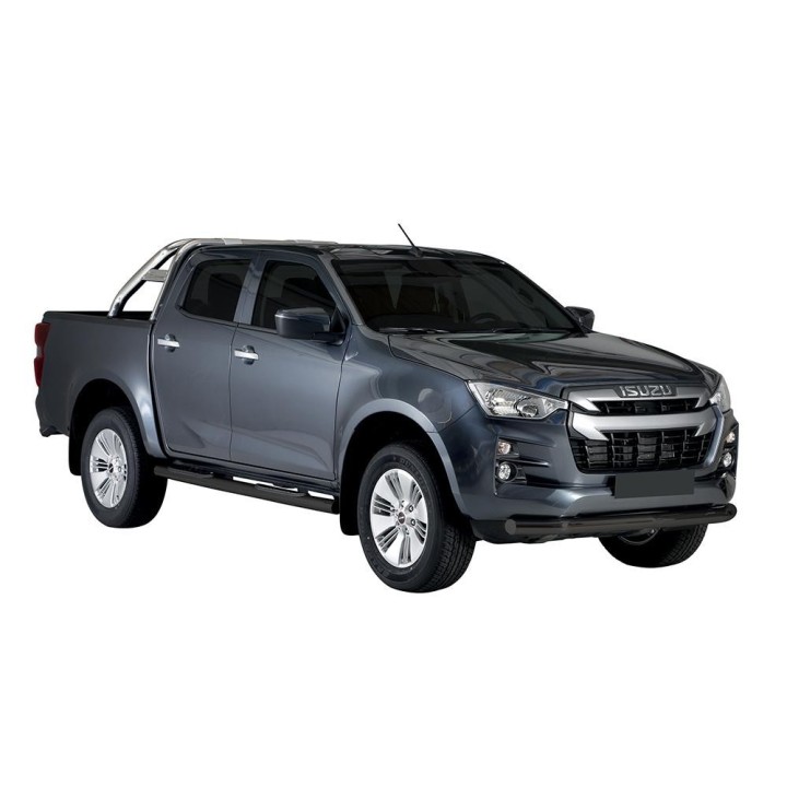 Marche-pieds Ø76 inox Isuzu D-MAX V N60 Crew Cab  (20-)