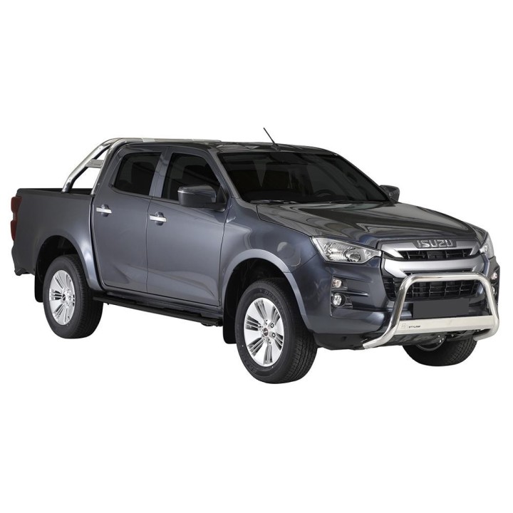 Marche-pieds INOX/NOIR ovale Isuzu D-MAX V N60 Crew Cab  (20-)