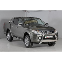 Marche-pieds INOX/NOIR ovale Fiat Fullback Club Cab  (16-)