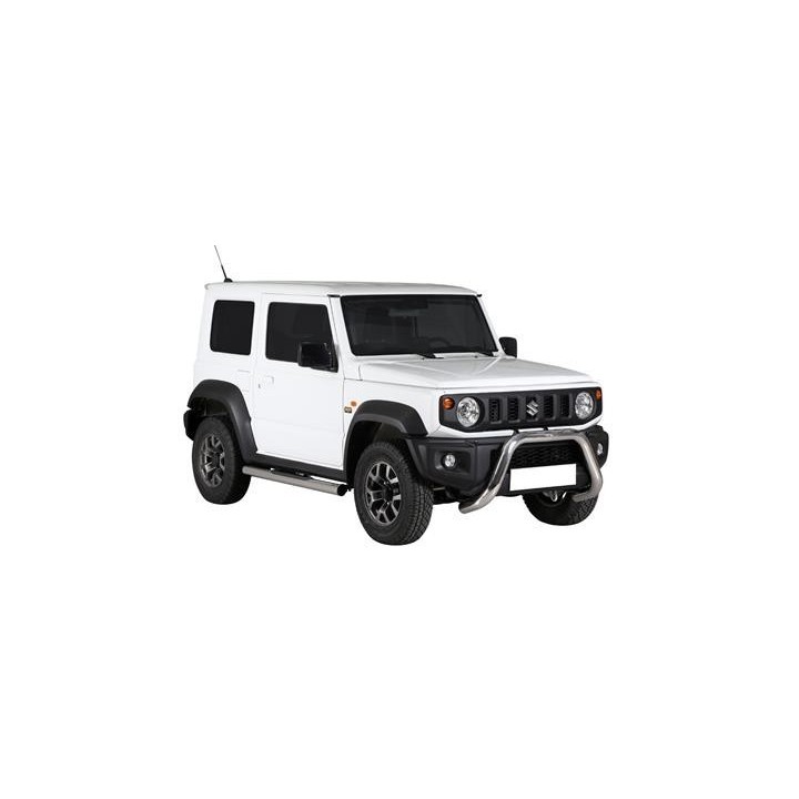 Marche-pieds INOX/NOIR Ø76 Suzuki Jimny II  (18-)