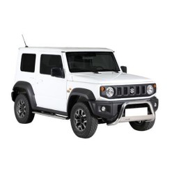 Marche-pieds INOX/NOIR OVALE Suzuki Jimny II  (18-)