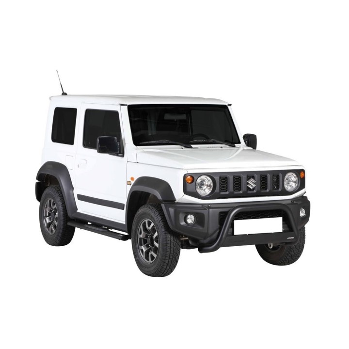 Marche-pieds INOX/NOIR OVALE Suzuki Jimny II  (18-)