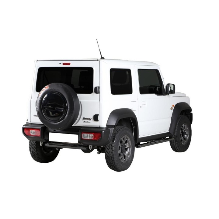 Marche-pieds INOX/NOIR OVALE Suzuki Jimny II  (18-)