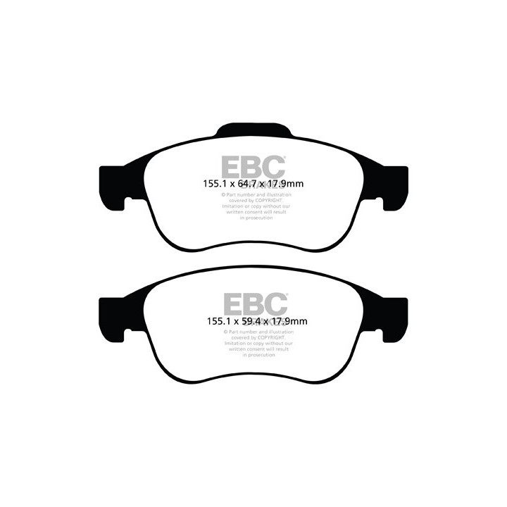 Plaquettes de frein avant EBC GREENSTUFF