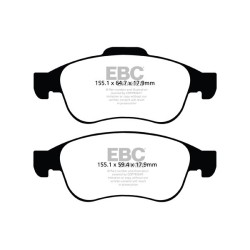 Plaquettes de frein avant EBC YELLOWSTUFF (ATE)