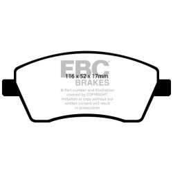 Plaquettes de frein avant EBC ULTIMAX (TRW)