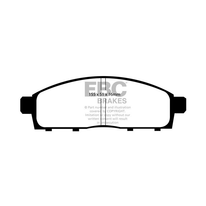 Plaquettes de frein avant EBC ULTIMAX (TOKICO)