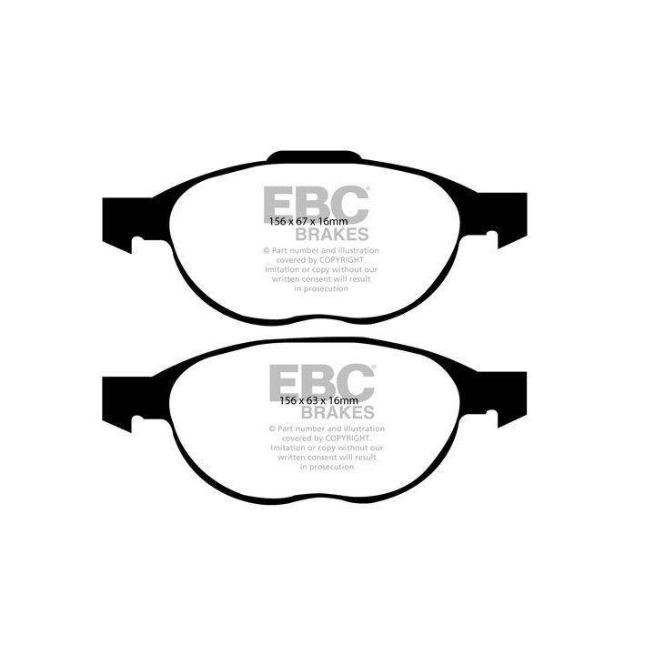 Plaquettes de frein avant EBC ULTIMAX (ATE)